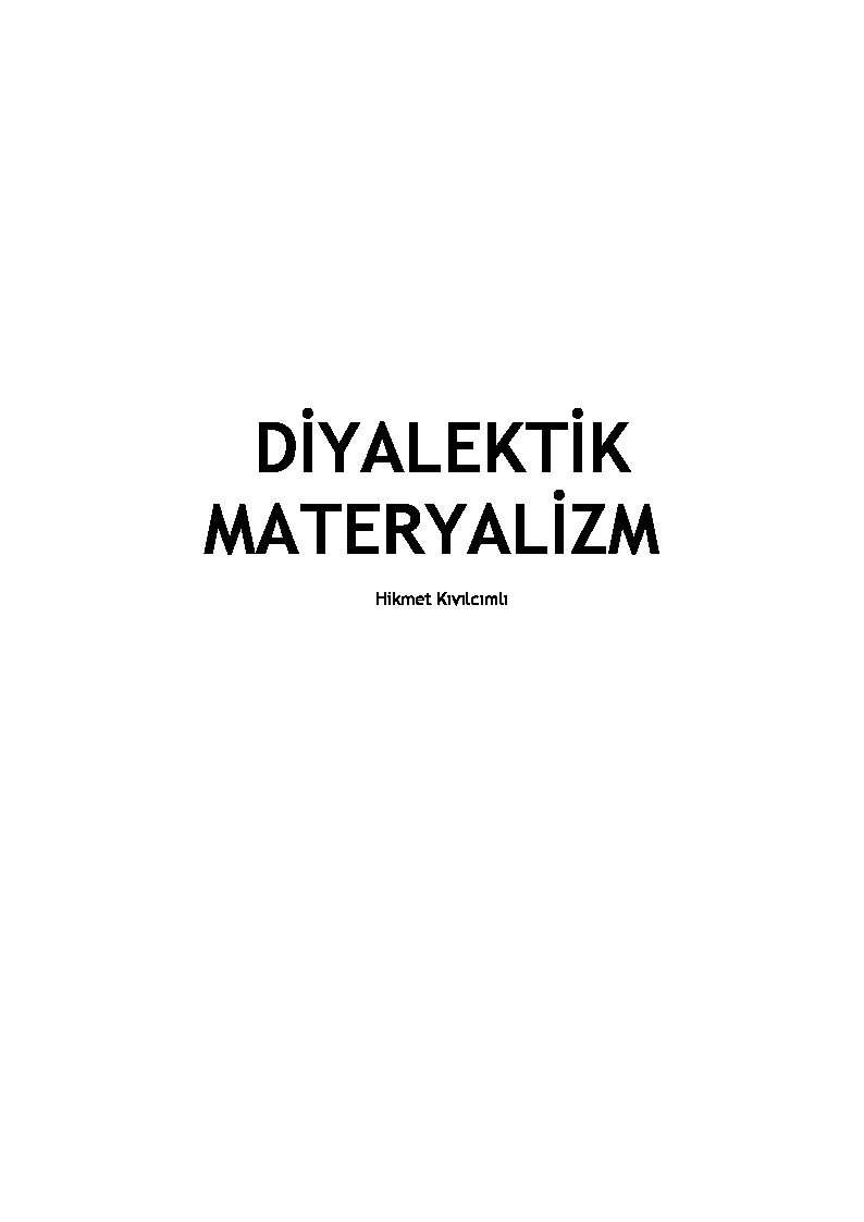Diyalektik Materyalizm-Hikmet Qıvılcımlı-2012-37s