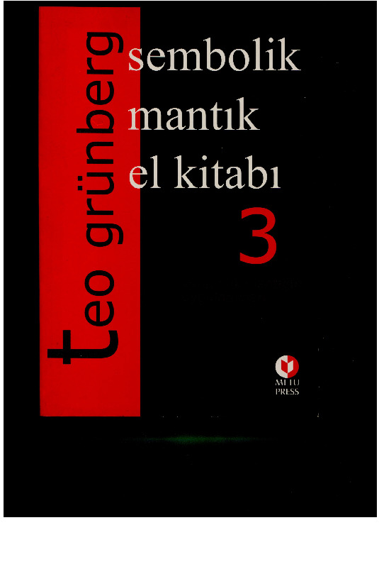 Simbolik Mentiq Elkitabi-Sembolik Mentiqin Uyqulamalari-3-El Kitabi-Teo Grünberg-2000-378s