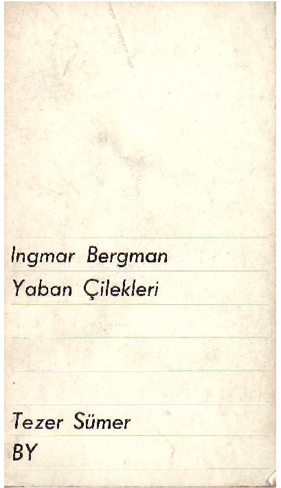 Yaban Çilekleri-Ingmar Bergman-Tezer Sümer-1965-95s