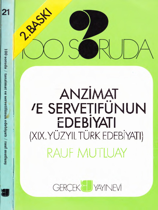 100.Soruda Edebiyat Bilgileri-Rauf Mutluay-1972-360s