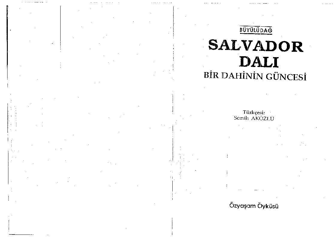 Bir Dahinin Güncesi-Salvador Dali-Salvador Dali-Semih Akgözlü-1989-19-