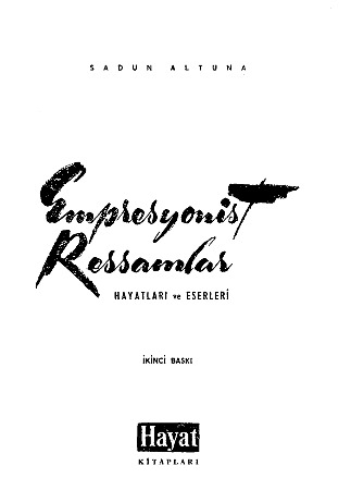 Empresyonist Ressamlar-Hayatlari Ve Eserleri-Sadun Altuna-1970-224s