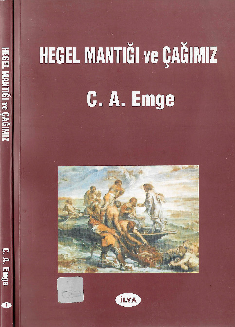 Hegel Mentiği Ve Çağımız-Carl August Emge-2001-132