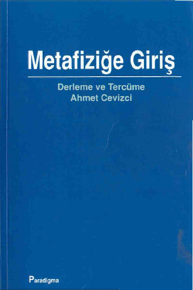 Metafiziğe Giriş-Ahmed Cevizçi-2001-346s