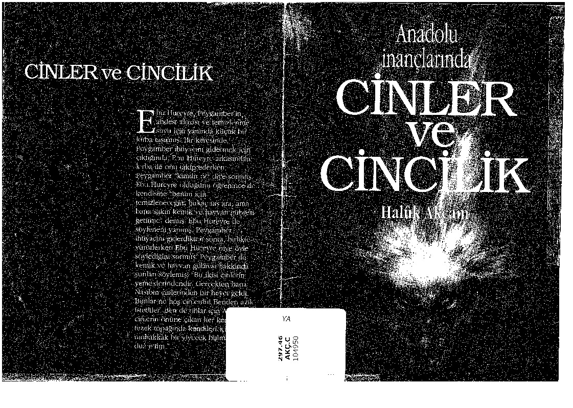 Anadolu Inanclarında Cinler Ve Cinçilik-Xaluq Akçam-1996-32s