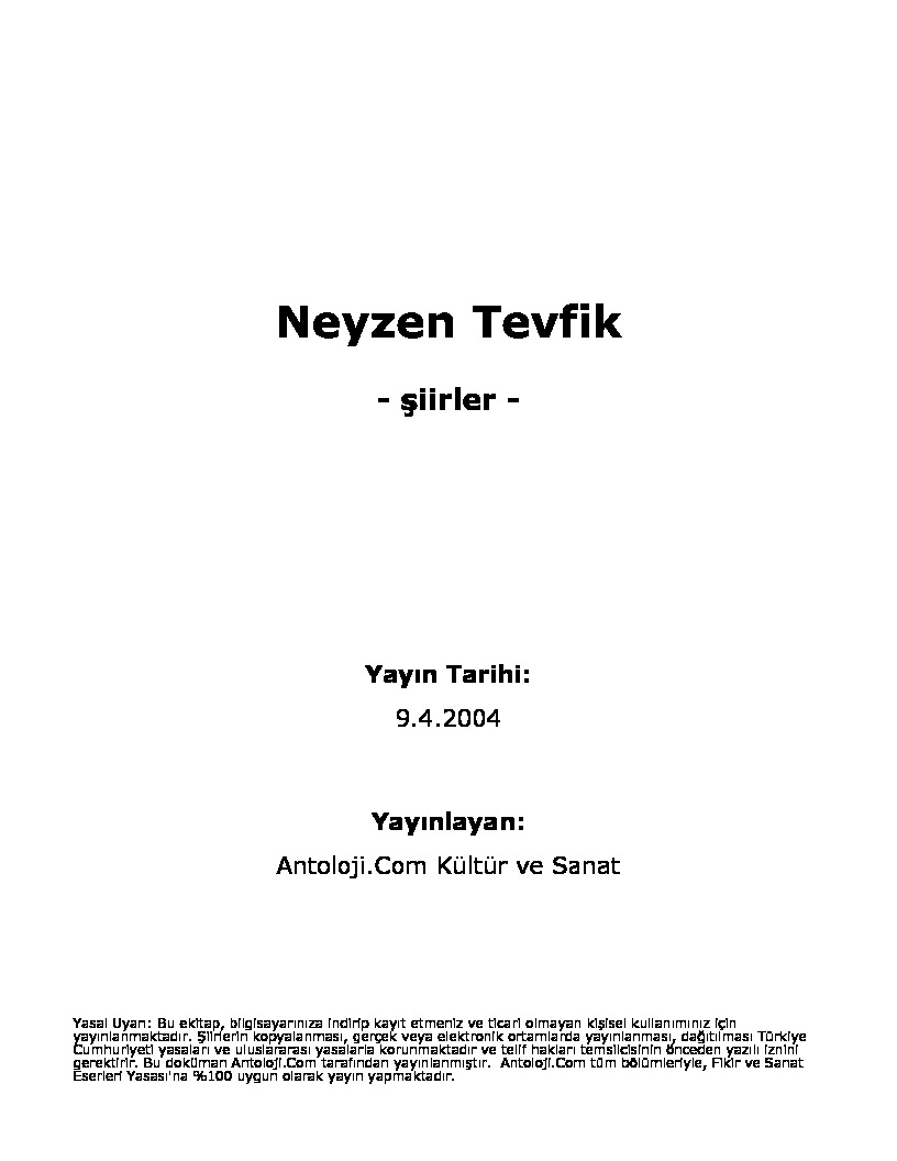 Neyzen Tevfiq Siirler-2004-24s
