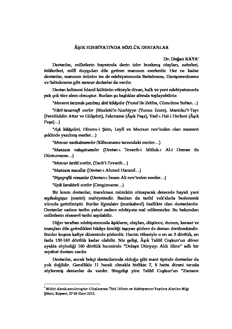 Aşıq Edebiyatında Sözlük Destanlar-Doğan Qaya-2010-80s+1-Conklerden Gün ışığında-Deruni-Doğan Qaya-20s.