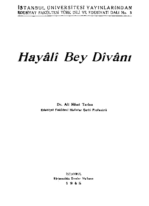 Xeyali Bey Divanı-Ali Nihad Tarlan-1945-472s