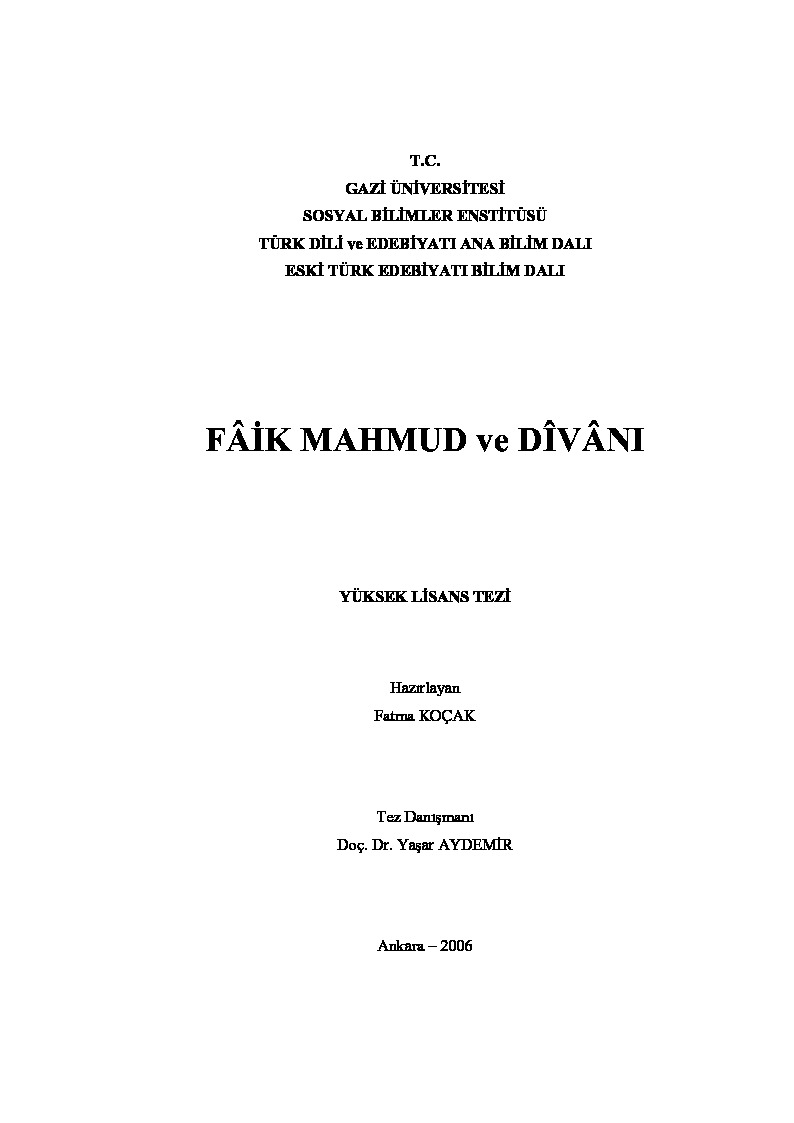 Faiq Mahmud Ve Divanı-Fatma Qoçaq-2006-362s