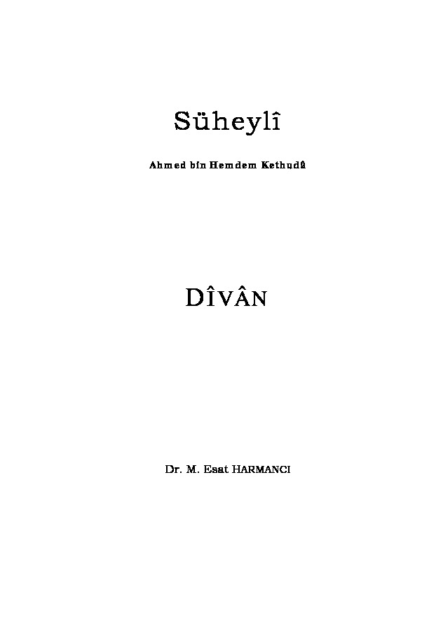 Süheyli Divani-Ahmed Bin Hemdem Ketxuda-Esed Xırmançı-2007-328