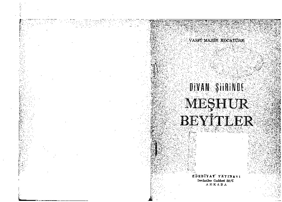 Divan Şiirinde Meşhur Beyitler-Vesfi Mahir Qocatürk-1963-96s