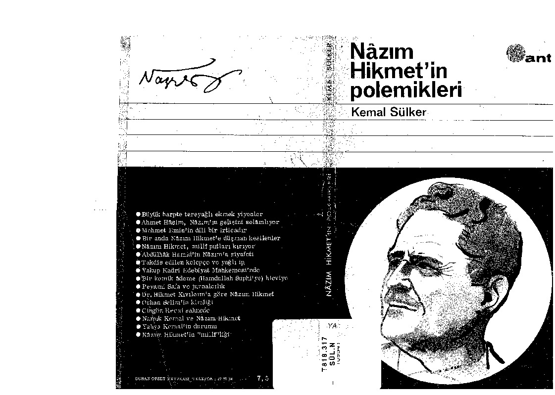 Nazim Hikmetin Polemikleri-Kemal Sülker-1968-174s
