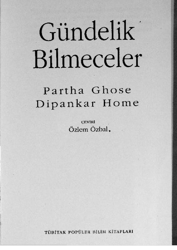 Gündelik Bilmeceler-Partha Ghose-Dipankar Home-1994-189