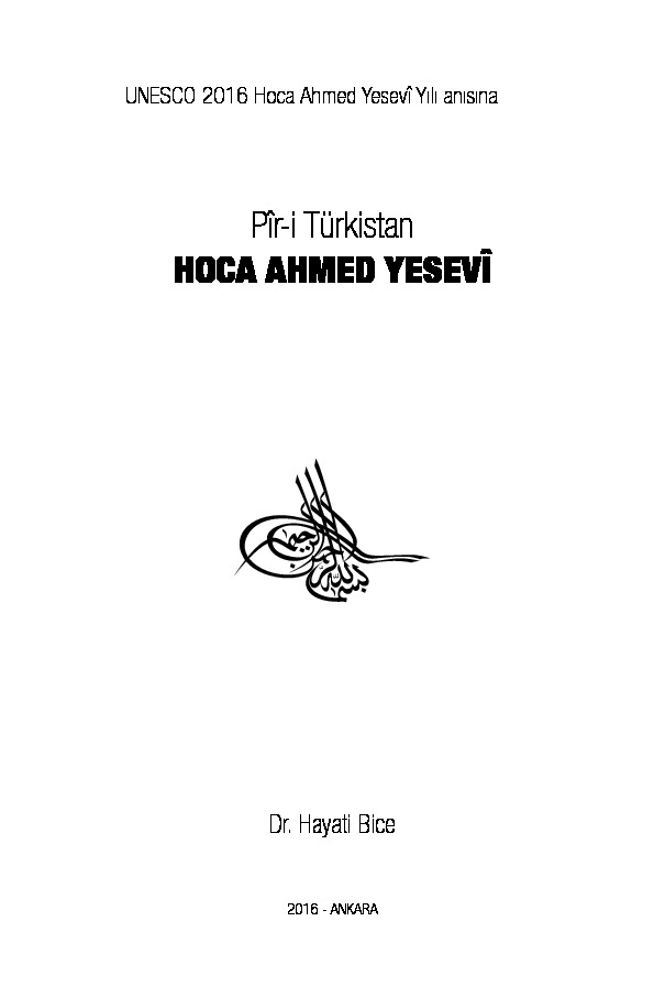 Tüküstan-Tükistan-Piri-Xoca Ahmed Yesevi-Hayati Bice-Daşkend-2016-400s