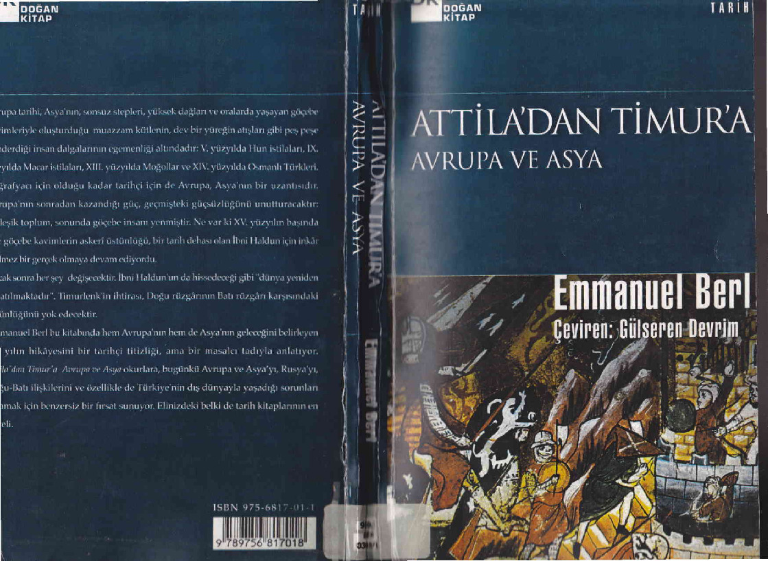 Attiladan Timura Avrupa Ve Asya-Emmanuel Berl-çev-Gülseren Devrim-1999