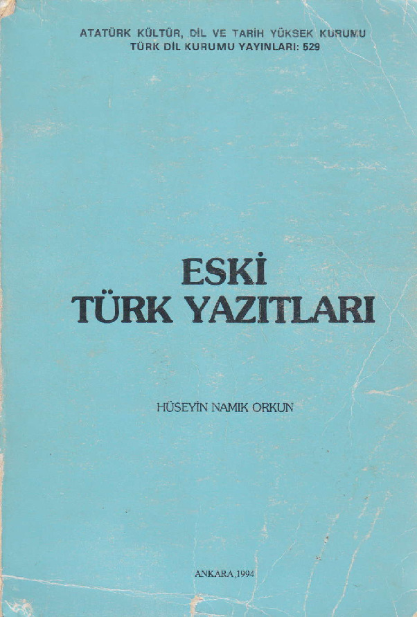 Eski Türk Yazıtları-Orxun Namiq