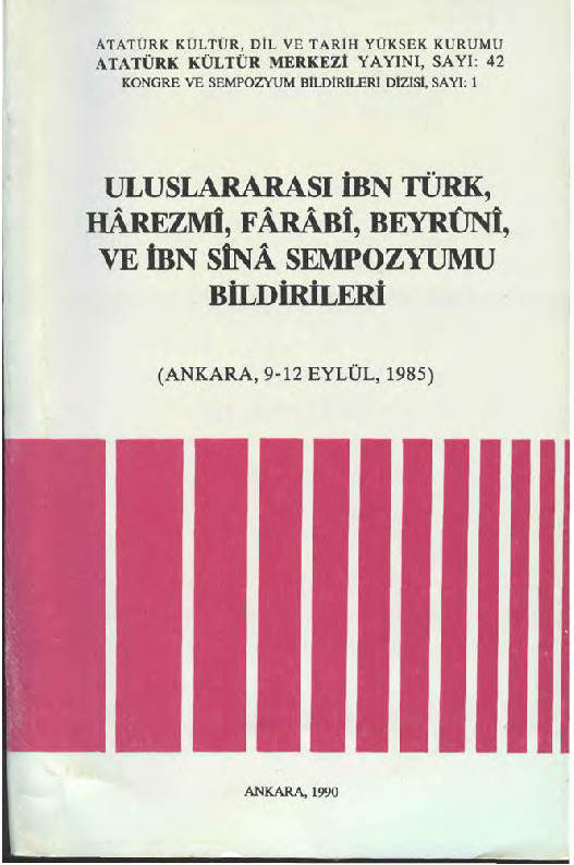 Uluslararası İbn Turk xarezmi-Farabi-Beyruni-İbni Sina Simpozyumu