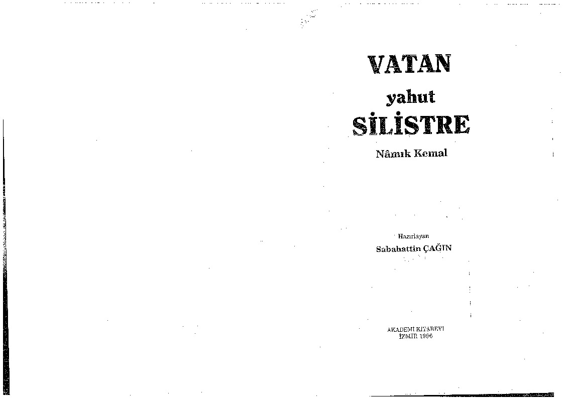 Veten Yaxud Silistre-Namiq Kemal 1996 64s