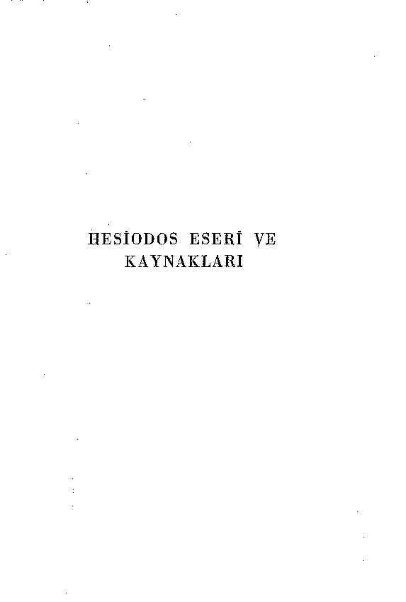 Hesiodos Eseri Ve Qaynaqları Sabahetdin Eyuboğlu-Ezra Erhat-1977 238s