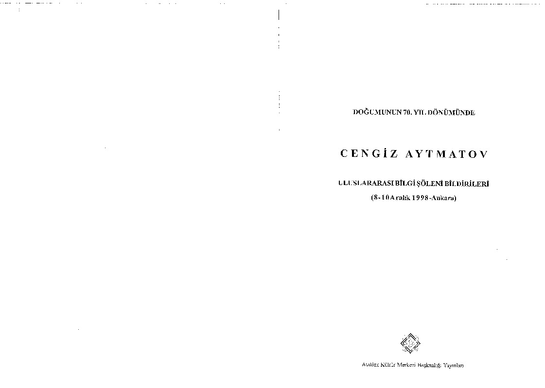 Doğumunun 70. Yıldönümünde Çingiz Aytmatov 1998-264