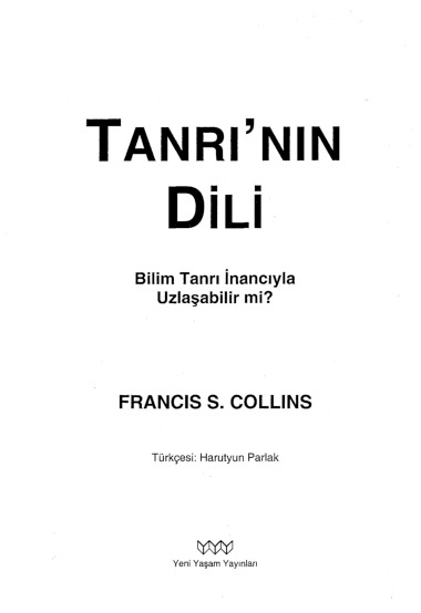Tanrının Dili Francis S Collins-289s
