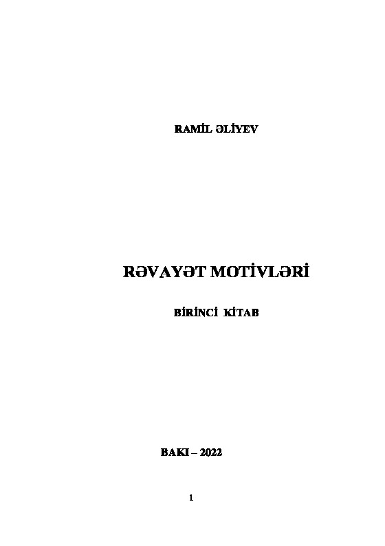 Revayet Motivleri-1-Ramil Eliyev-2022-607s