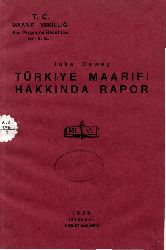 Türkiye Maarifi Heqqınde Rapor-John Dewey-1939-38s