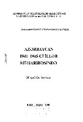 Azerbaycan 1941-1945-Ci Iller Maharibesinde-Meqaleler Toplusu-Baki-2008-113s