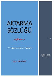 Aktarma Sözlüğü-Etimoloji-Deniz Qaraqurd-2018-380s