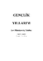 Genclik Yıllarım-Lev Nikoloyevich Tolstoy-Ahmed Ekeş-1991-248s
