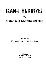 Ilani Hürriyet Ve Sultan II.Ci Abdülhemidxan-Nizametdin Nezif Tepedelenlioğlu-1960-73s