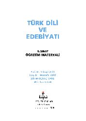 Türk Dili Ve Edebiyatı-Öğretim Matiryalı-9.Sinif-2016-343s