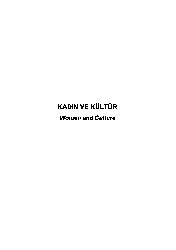 Qadın Ve Kültür-204s