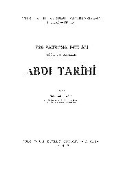 Abdi Tarixi-1730 Patrona İxtilali Haqqında Bir Eser -Faiq Reşit Unat-1943-89s