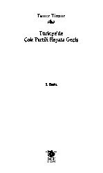 Türkiyede Çox Partili Hayata Geçiş-Taner Timur-2003-159s