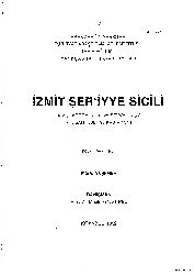 Izmit Şeriye Sicili-4 Nisan 1805-30 Kasım 1814-Maral Akşener-1992-236s
