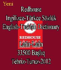 Redhouse Ingilizce-Türkce Sözlük - Redhouse-English-Turkish Dictionary