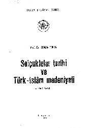 selcuqlular tarixi ve Turk-İslam Medeniyeti-Osman Turan-1969-492s