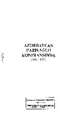 Azerbaycan Paris Sülh Konfransında-1919-1920-Baki-2008-184s