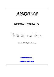 Ölü Sunaqları-Adaq Daşıyanlar-Aiskhylos-44s