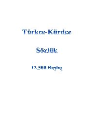 Türkce Kürdce Sözlük-12.300.Başlıq-684s
