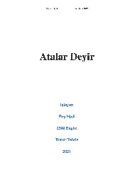 Atalar Deyir-Bey Hadi-2500-Başlıq-Latin-2022-137s