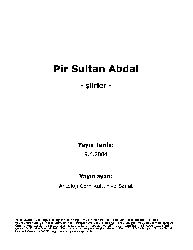 Pir Sultan Abdal Şiirleri-2004-121s