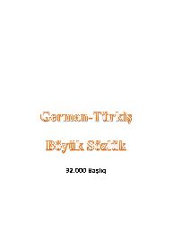 Germen-Türkiş Böyük Sözlük-32.000 Başlıq-3397s