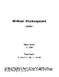 Şiirleri-William Shakespare-2004-35s