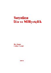 Sosyalizm-Din Ve Elseverlik-Ferhan Umruq-2013-126s