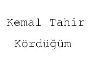 Kordüğüm Kemal Tahir 1974 200s