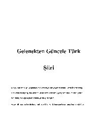 Gelenekden Güncele Türk Şiiri-81s