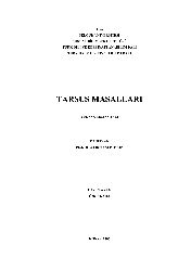 Tarsus Masalları-Öznur Qara-2007-248s