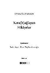 Qara-B-Ağlayan Hikayler-Eyvaz Zeynalov-Çev-Imdat Avşar-Ömer Küçükmehmedoğlu-Ankara-2011-196s